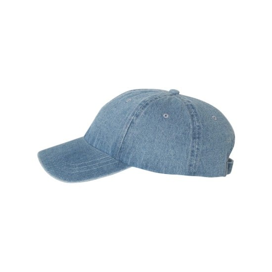 Custom Mega Cap Washed Denim Cap | Personalized Hat | Custom